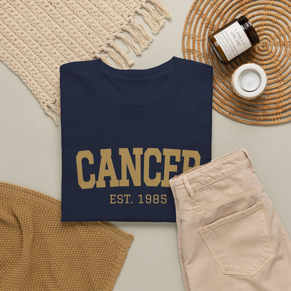 The Zodiac Tee: Cancer, Est. Your Year
