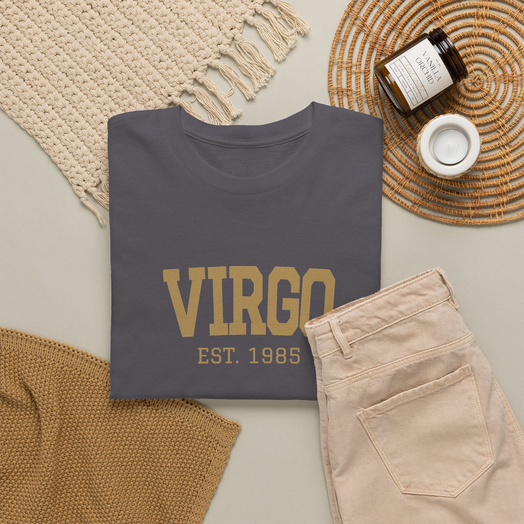 The Zodiac Tee: Virgo, Est. Your Year