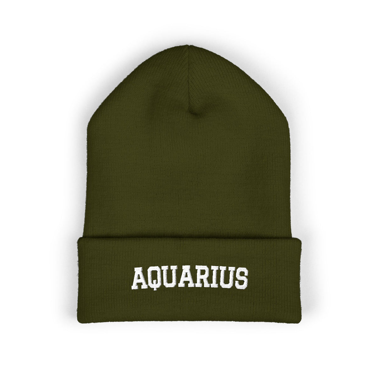 THE ZODIAC BEANIE — AQUARIUS — WHITE