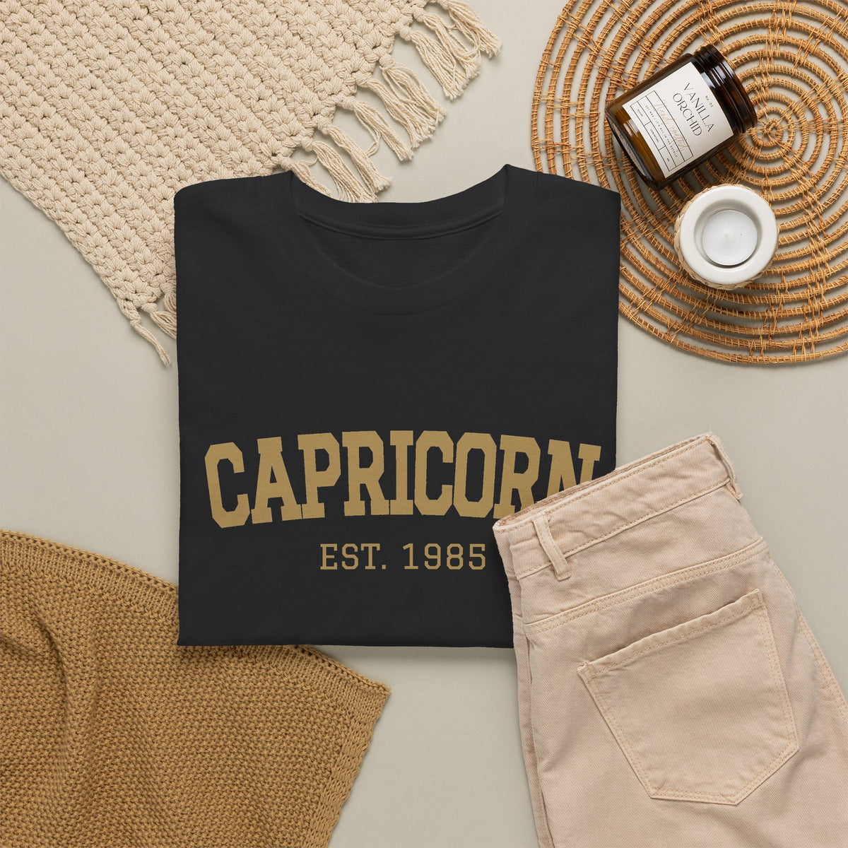 The Zodiac Tee: Capricorn, Est. Your Year
