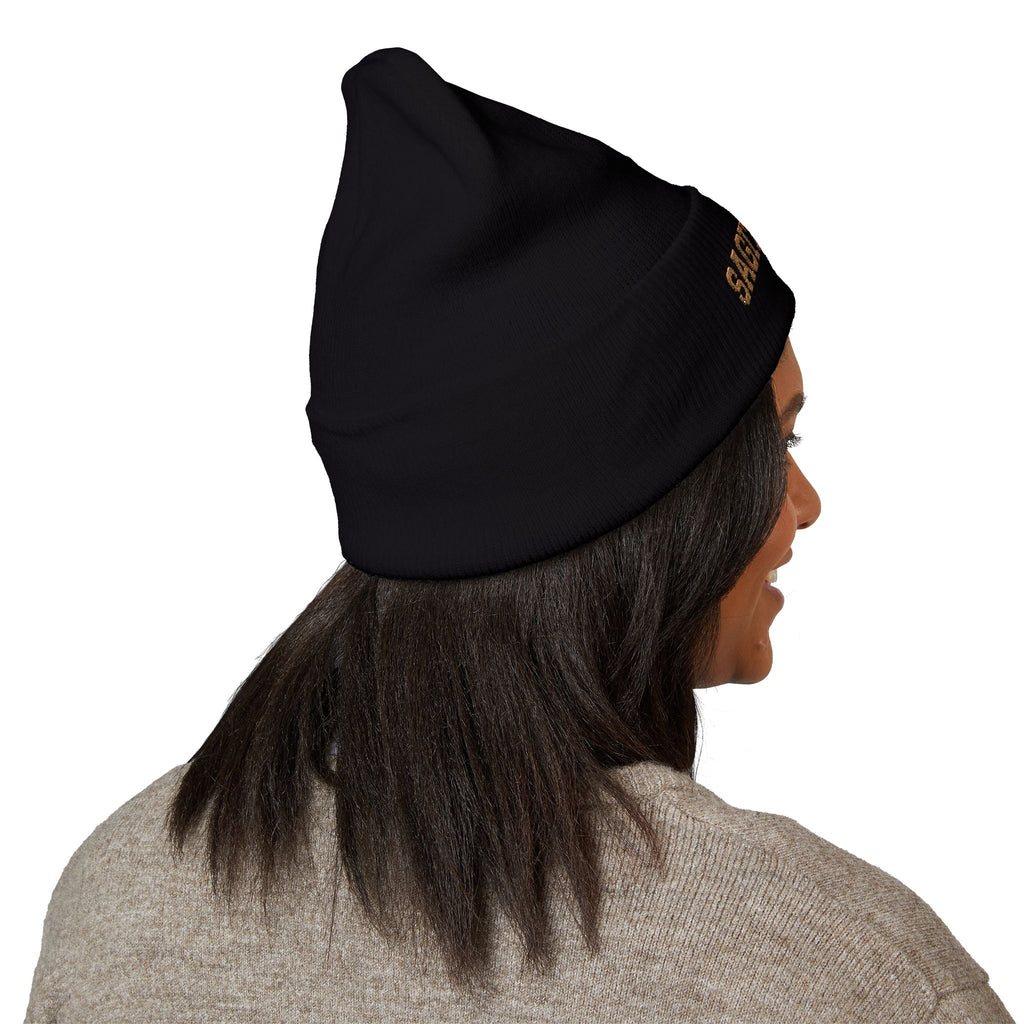THE ZODIAC BEANIE — SAGITTARIUS — OLD GOLD