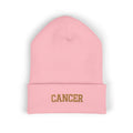 THE ZODIAC BEANIE — CANCER — OLD GOLD