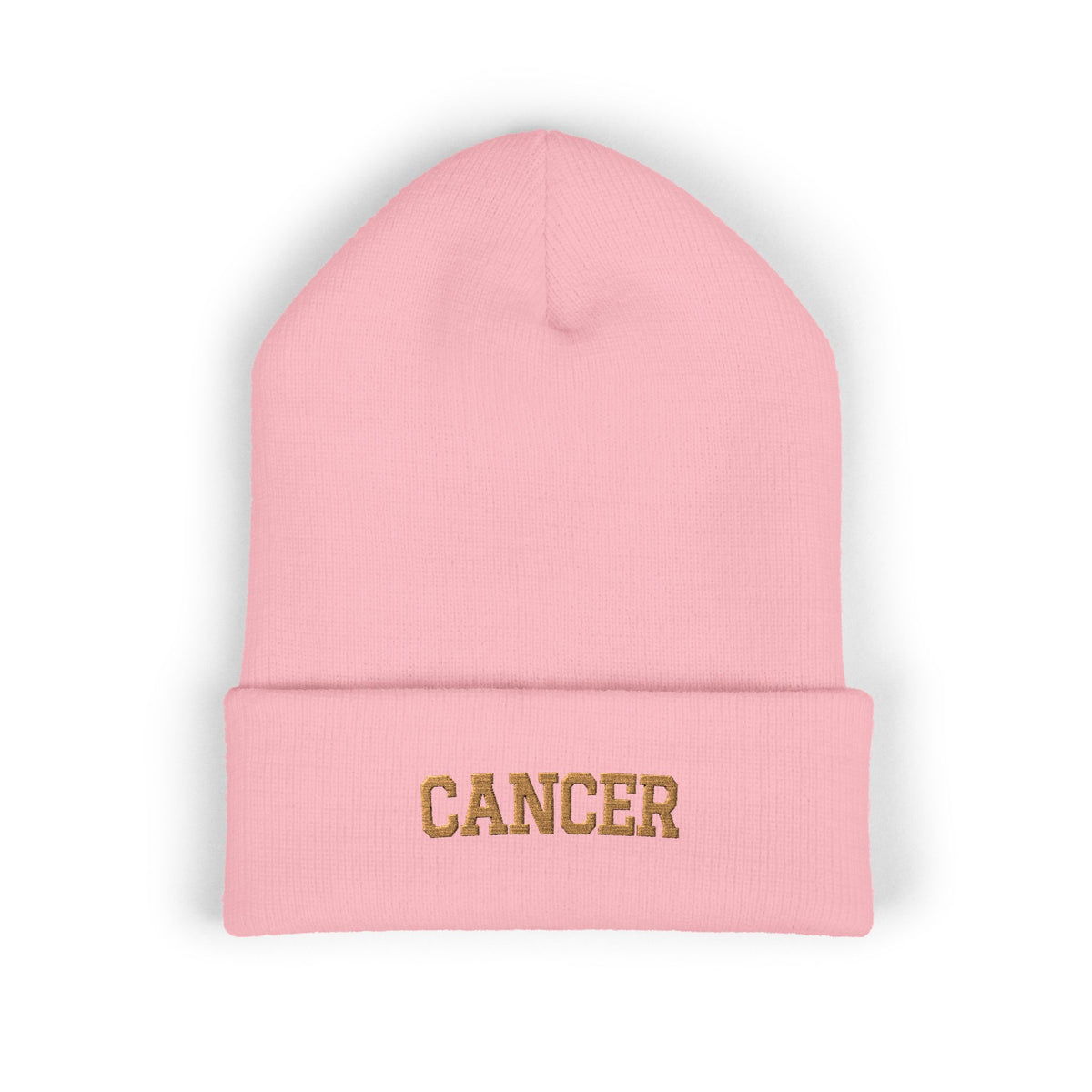 THE ZODIAC BEANIE — CANCER — OLD GOLD