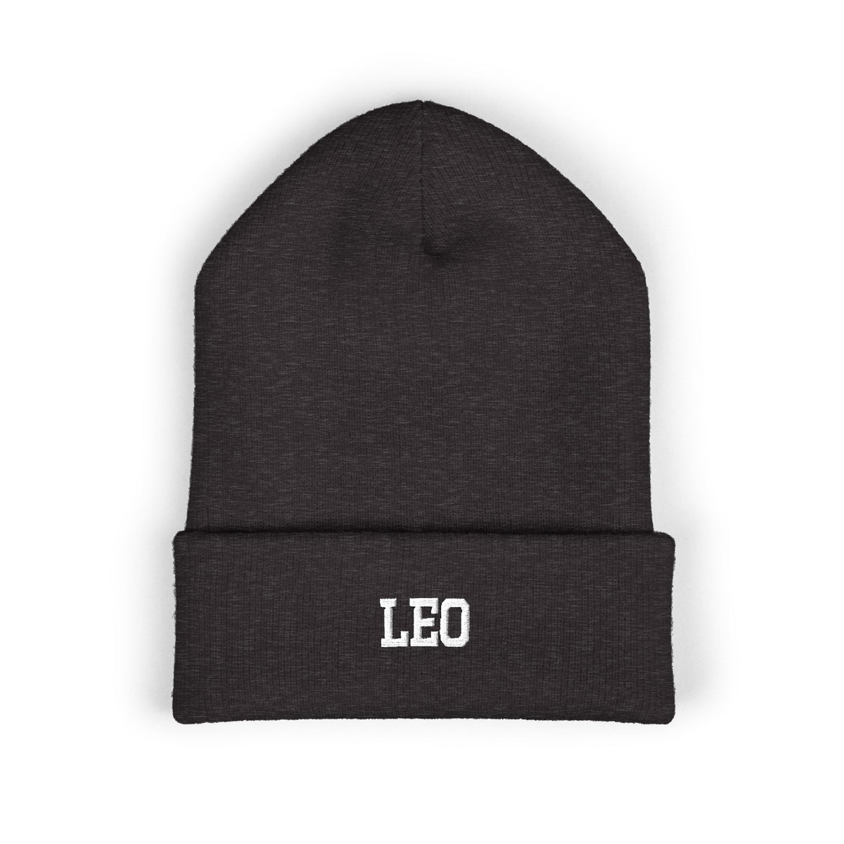 THE ZODIAC BEANIE — LEO — WHITE