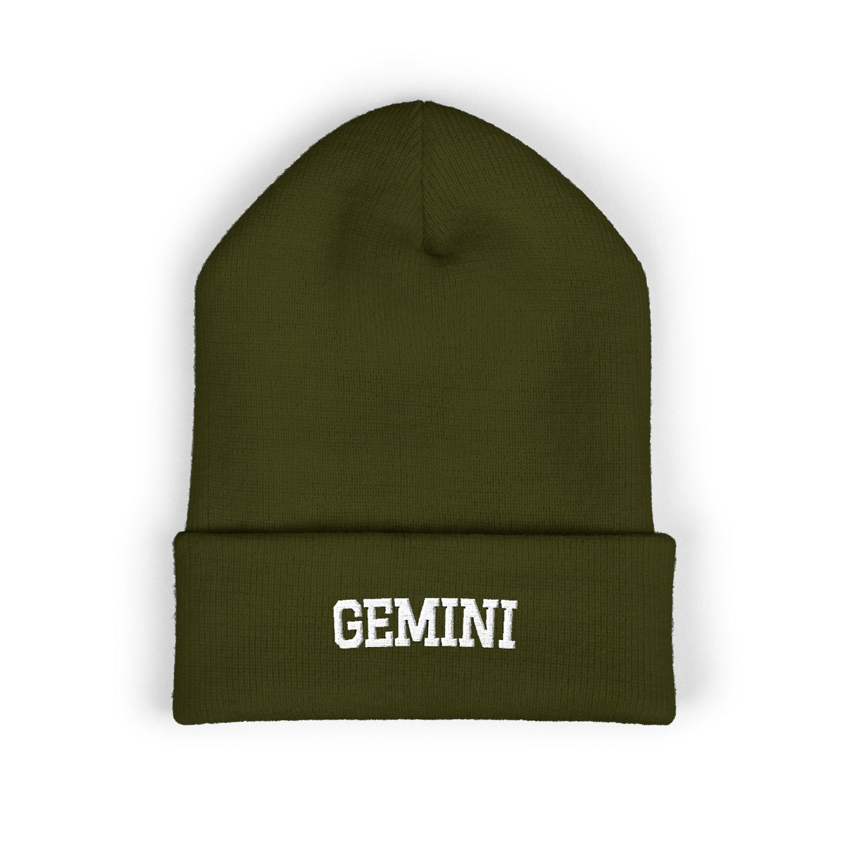 THE ZODIAC BEANIE — GEMINI — WHITE