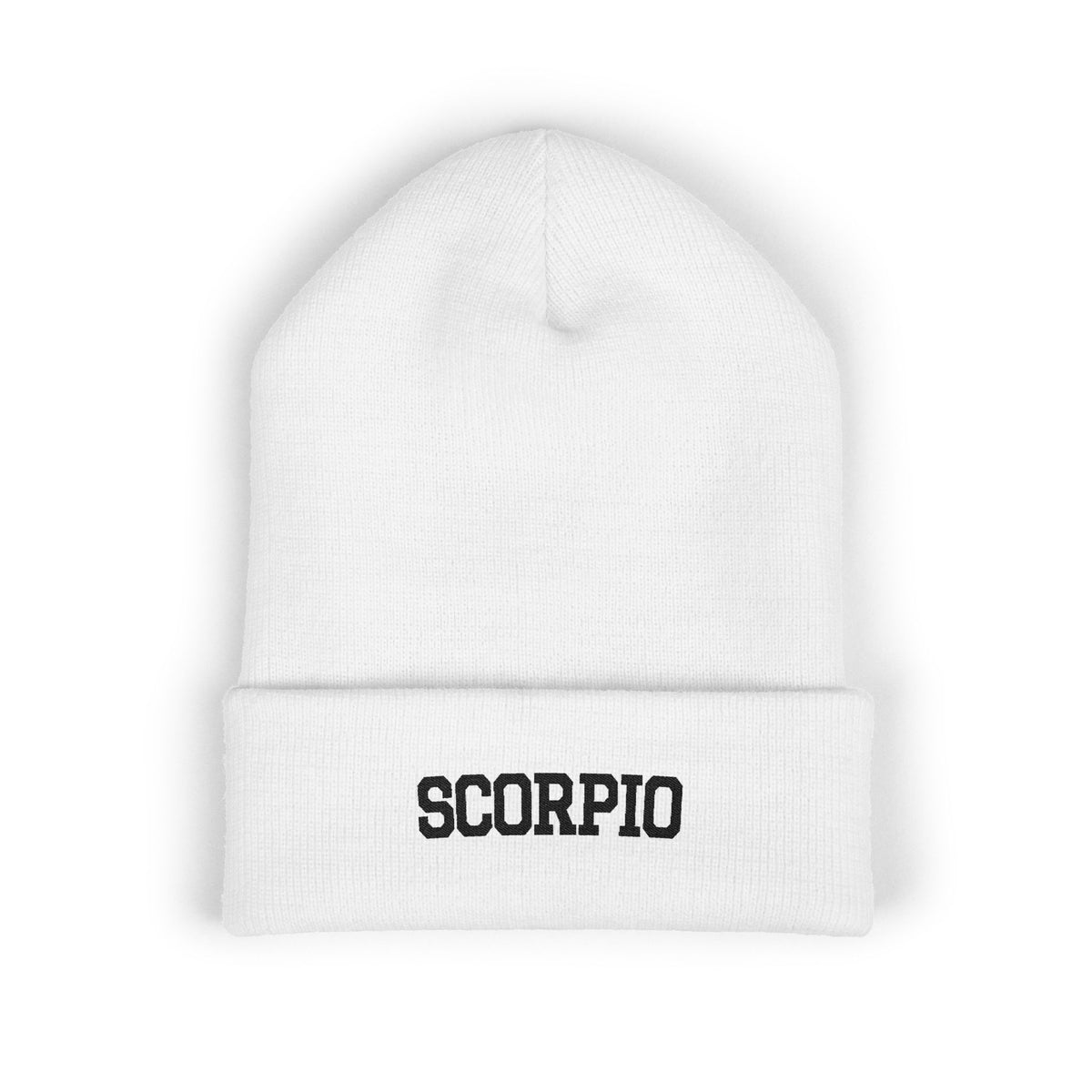 THE ZODIAC BEANIE — SCORPIO — BLACK