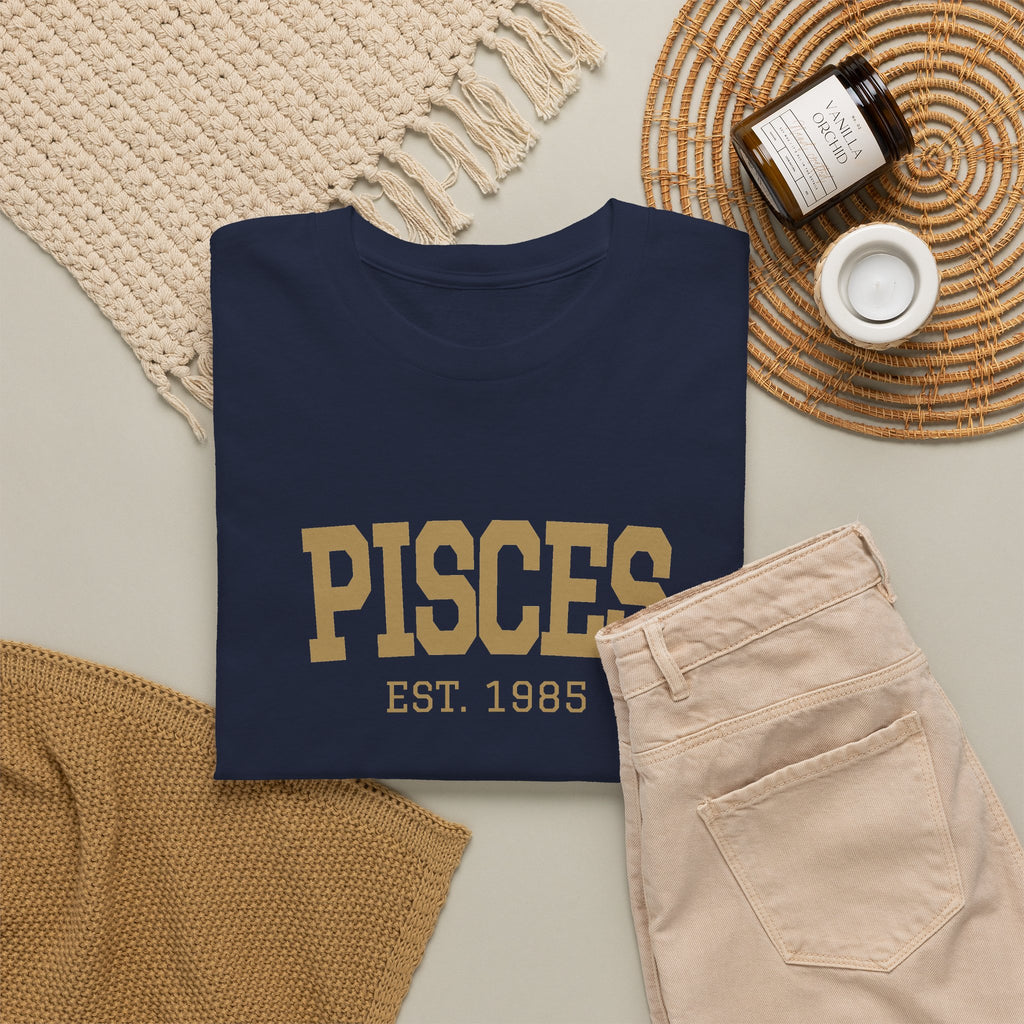 The Zodiac Tee: Pisces, Est. Your Year