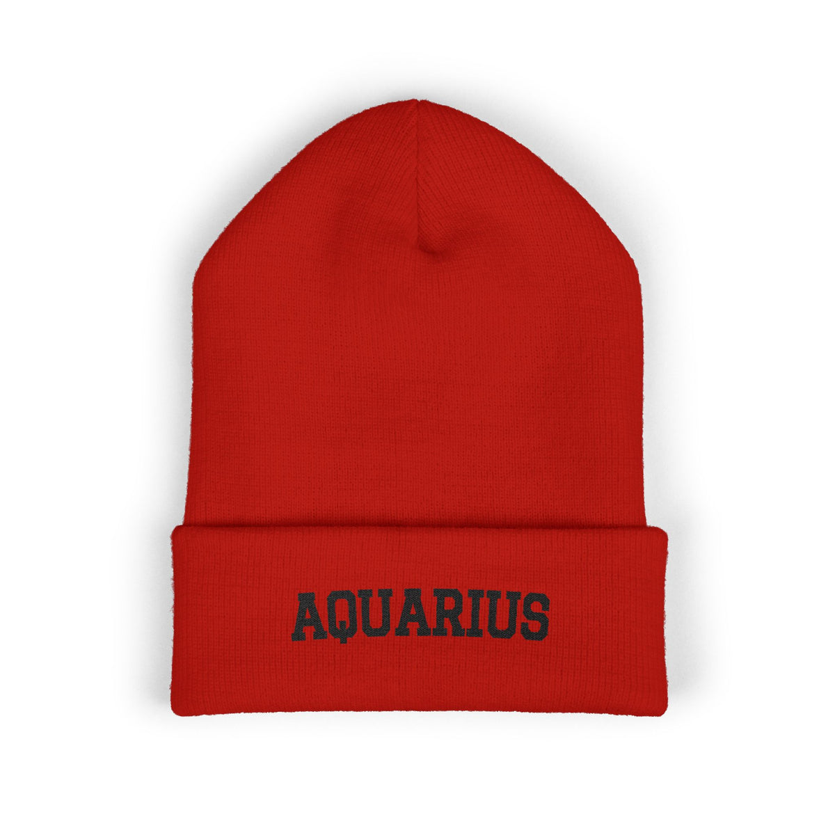 THE ZODIAC BEANIE — AQUARIUS — BLACK