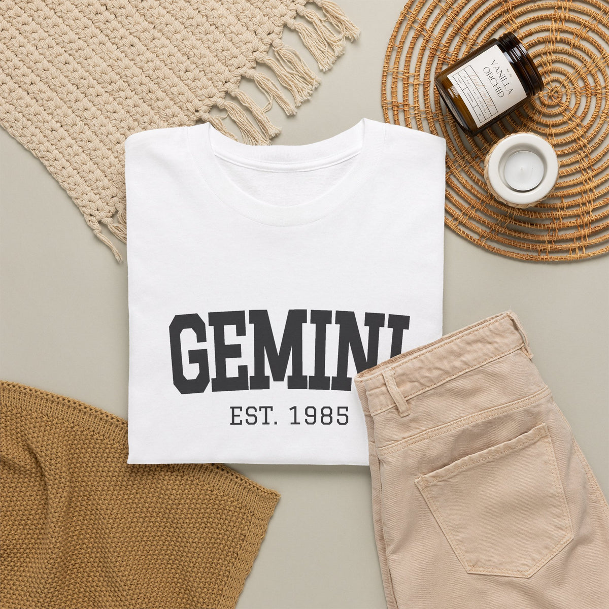The Zodiac Tee: Gemini, Est. Your Year