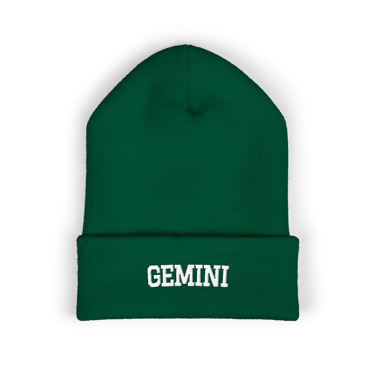 THE ZODIAC BEANIE — GEMINI — WHITE