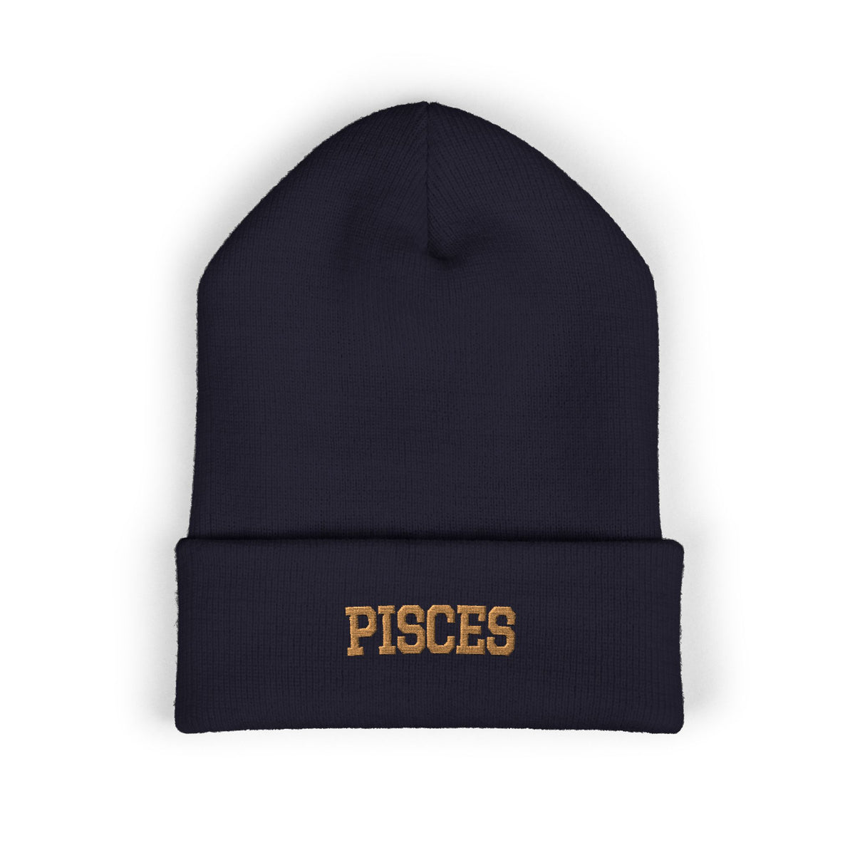 THE ZODIAC BEANIE — PISCES — OLD GOLD
