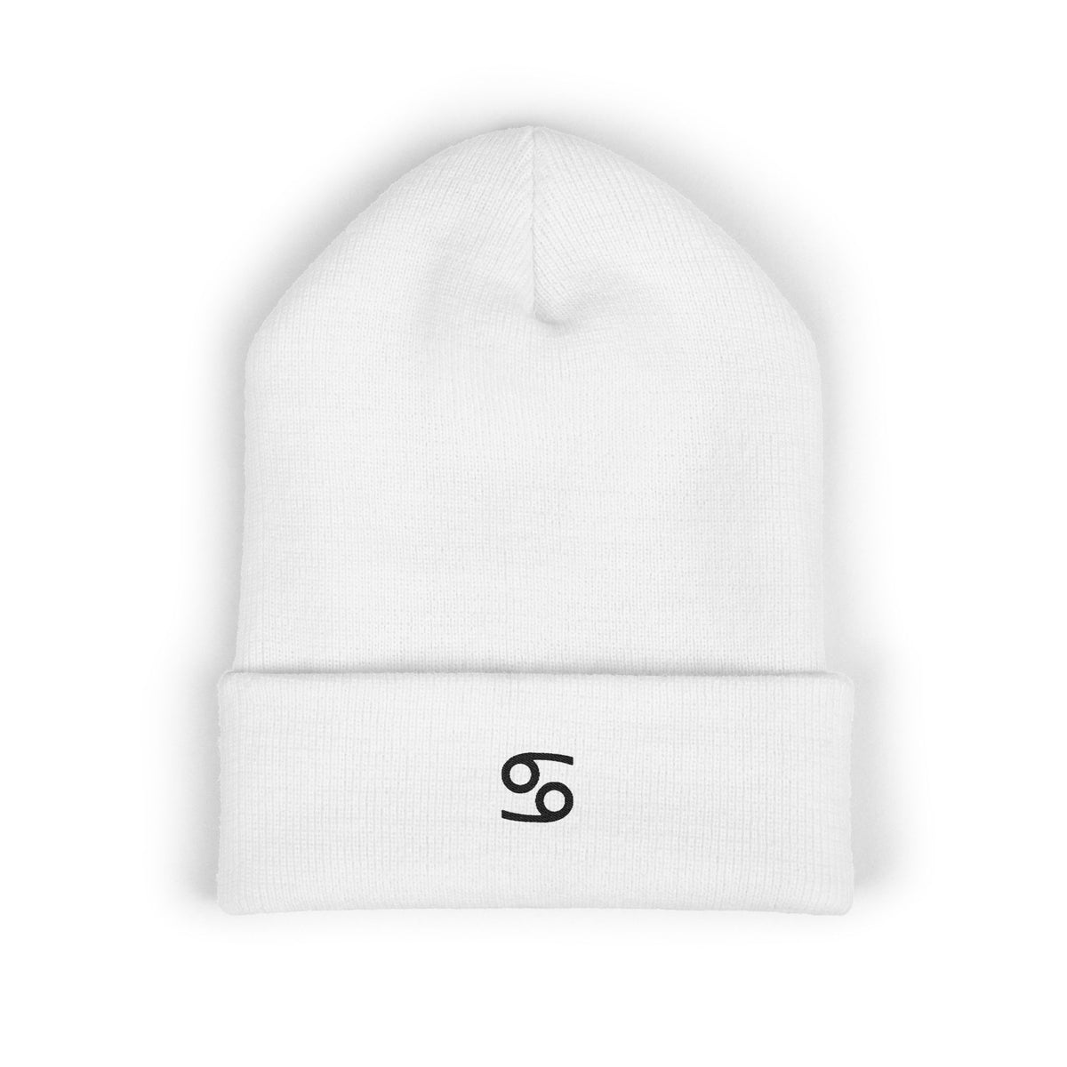 THE ZODIAC GLYPH BEANIE — CANCER — BLACK