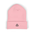 The Zodiac Glyph Beanie: Libra, Black Thread