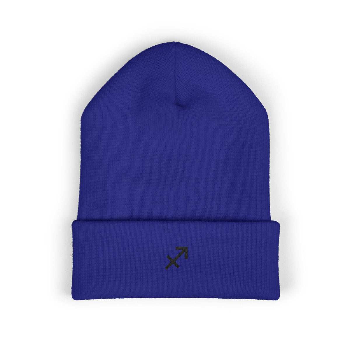 THE ZODIAC GLYPH BEANIE — SAGITTARIUS — BLACK