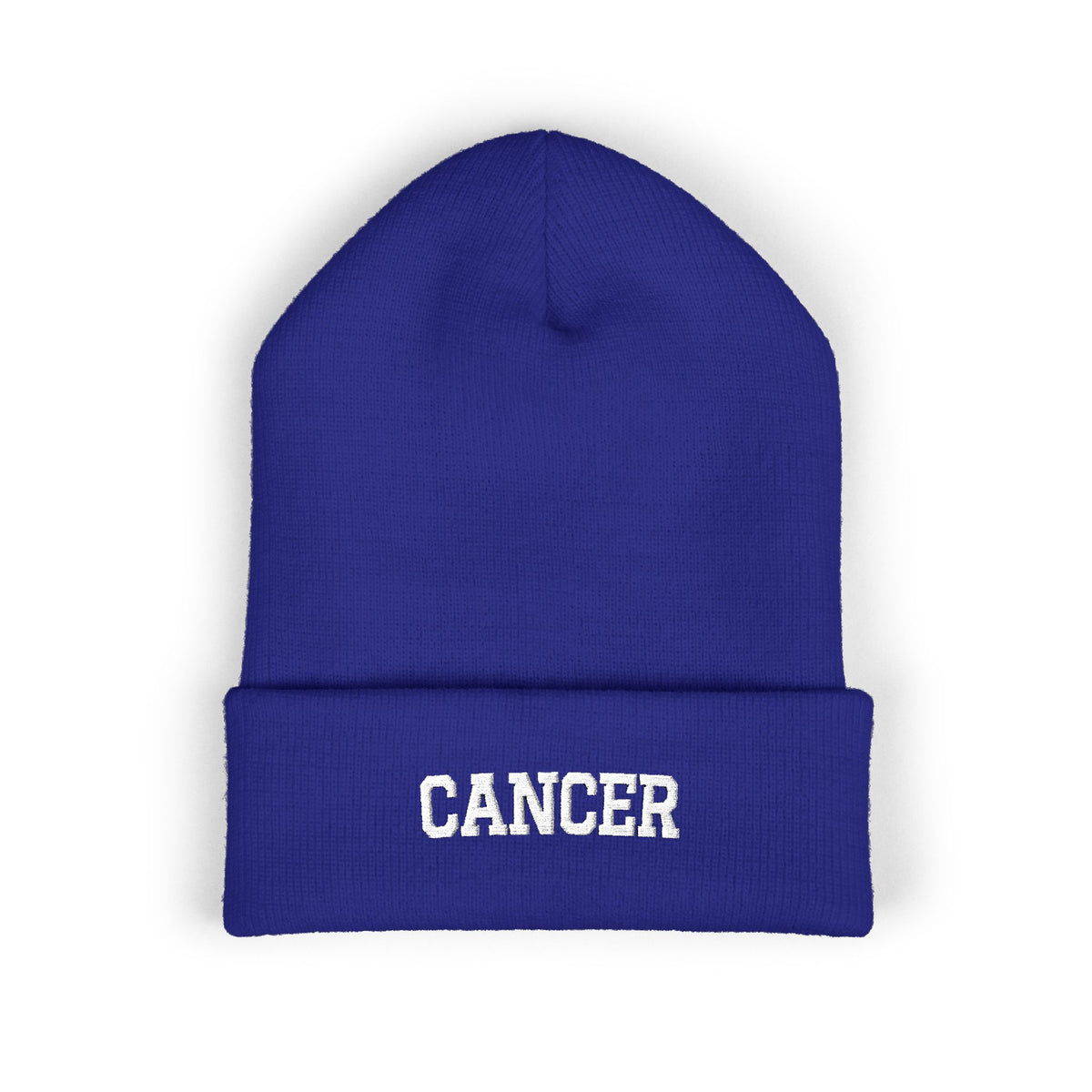 THE ZODIAC BEANIE — CANCER — WHITE