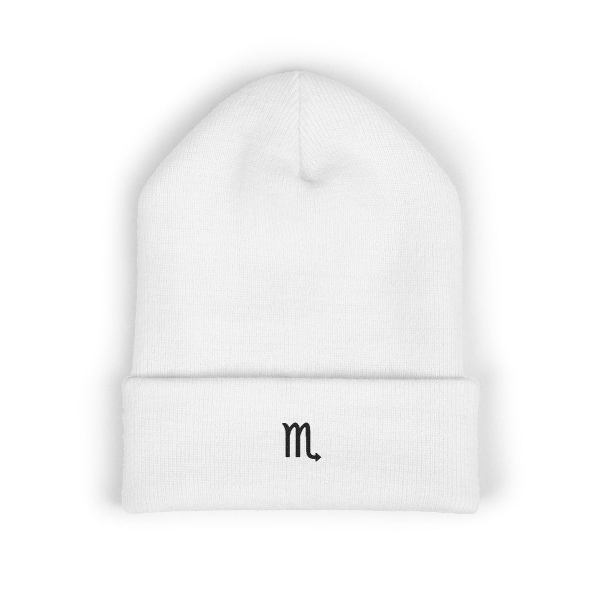 THE ZODIAC GLYPH BEANIE — SCORPIO — BLACK
