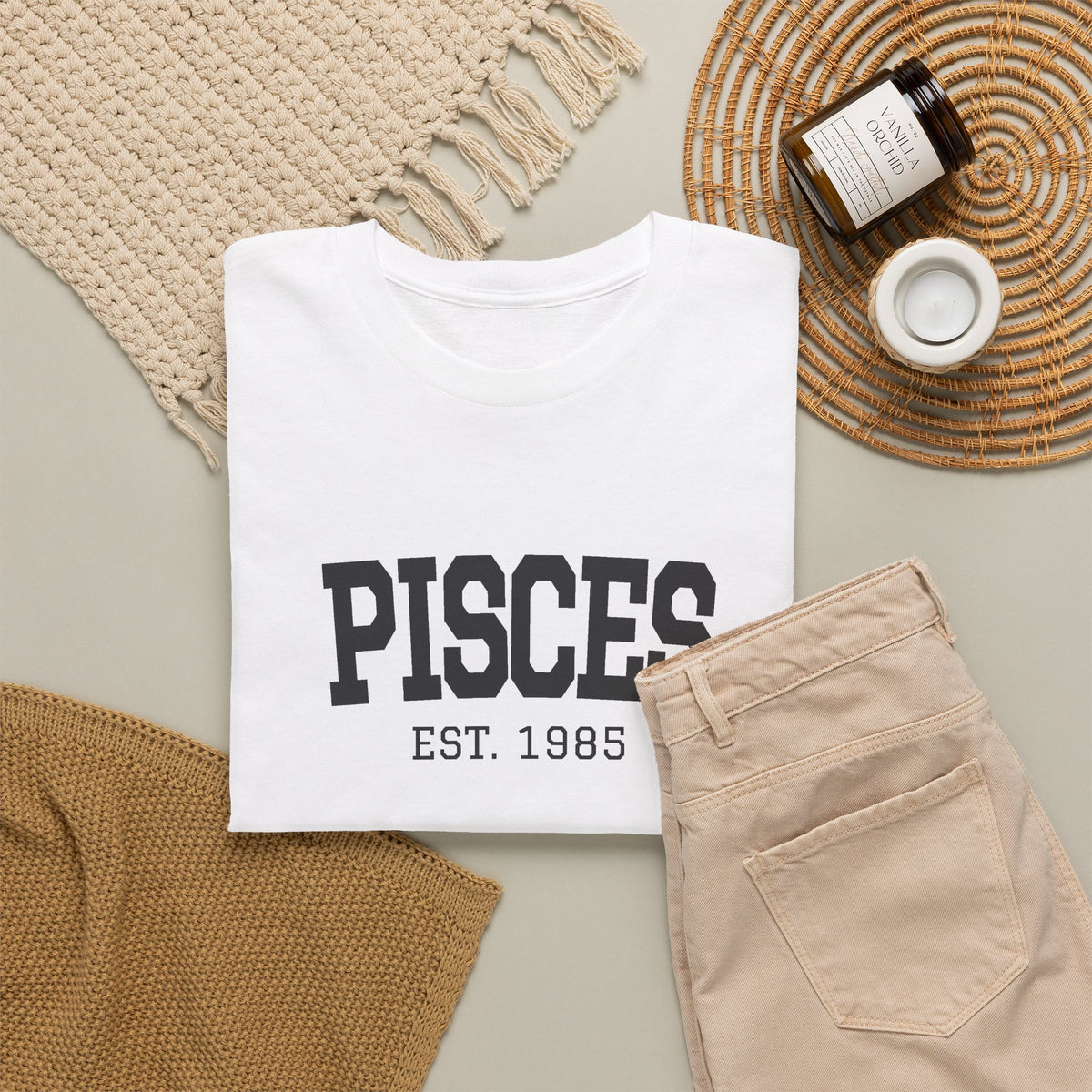 The Zodiac Tee: Pisces, Est. Your Year