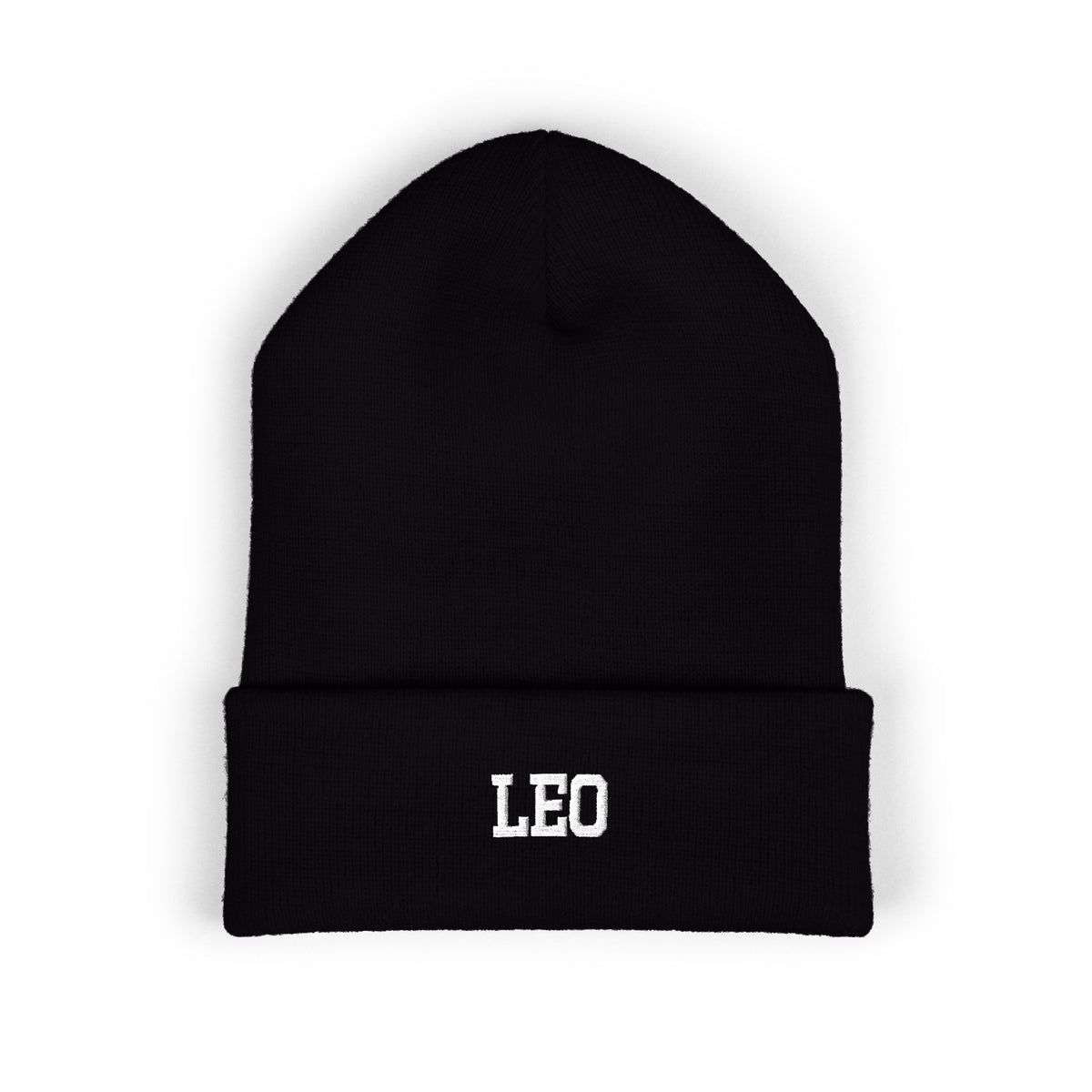 THE ZODIAC BEANIE — LEO — WHITE