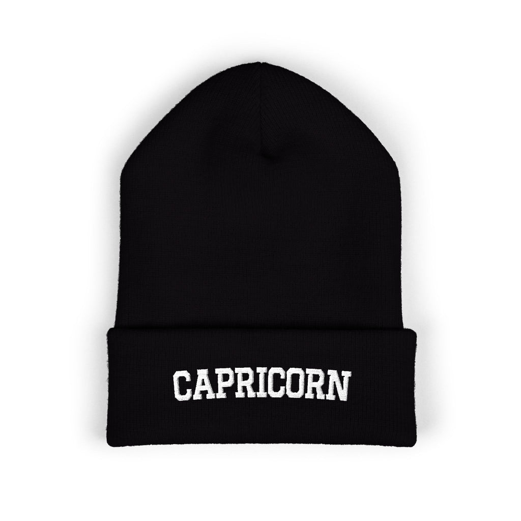 THE ZODIAC BEANIE — CAPRICORN — WHITE
