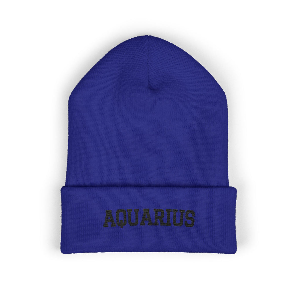 THE ZODIAC BEANIE — AQUARIUS — BLACK