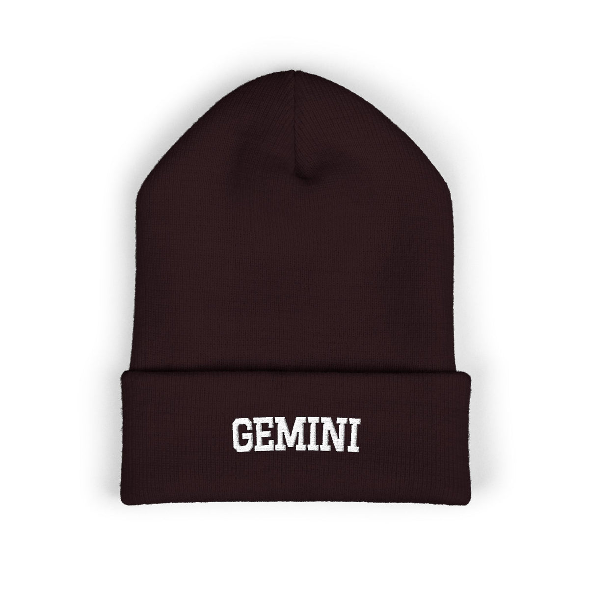 THE ZODIAC BEANIE — GEMINI — WHITE