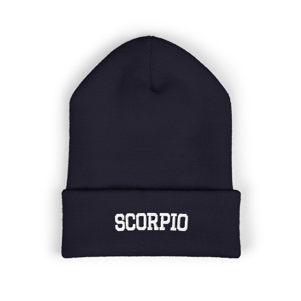 THE ZODIAC BEANIE — SCORPIO — WHITE