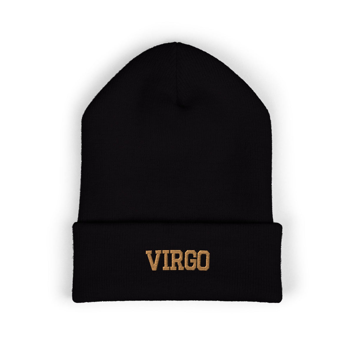 THE ZODIAC BEANIE — VIRGO — OLD GOLD