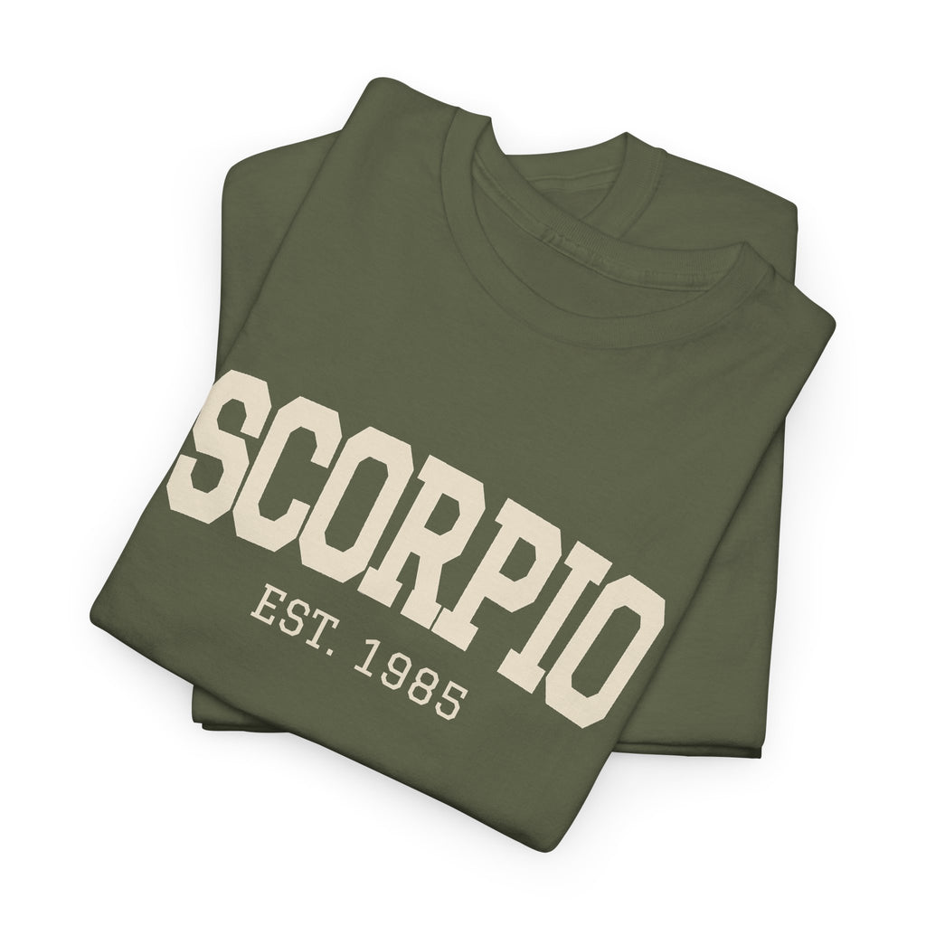The Zodiac Tee: Scorpio, Est. Your Year