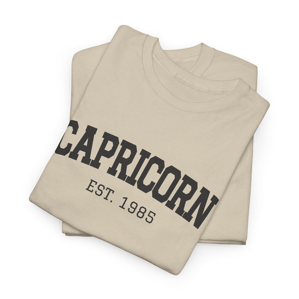 The Zodiac Tee: Capricorn, Est. Your Year