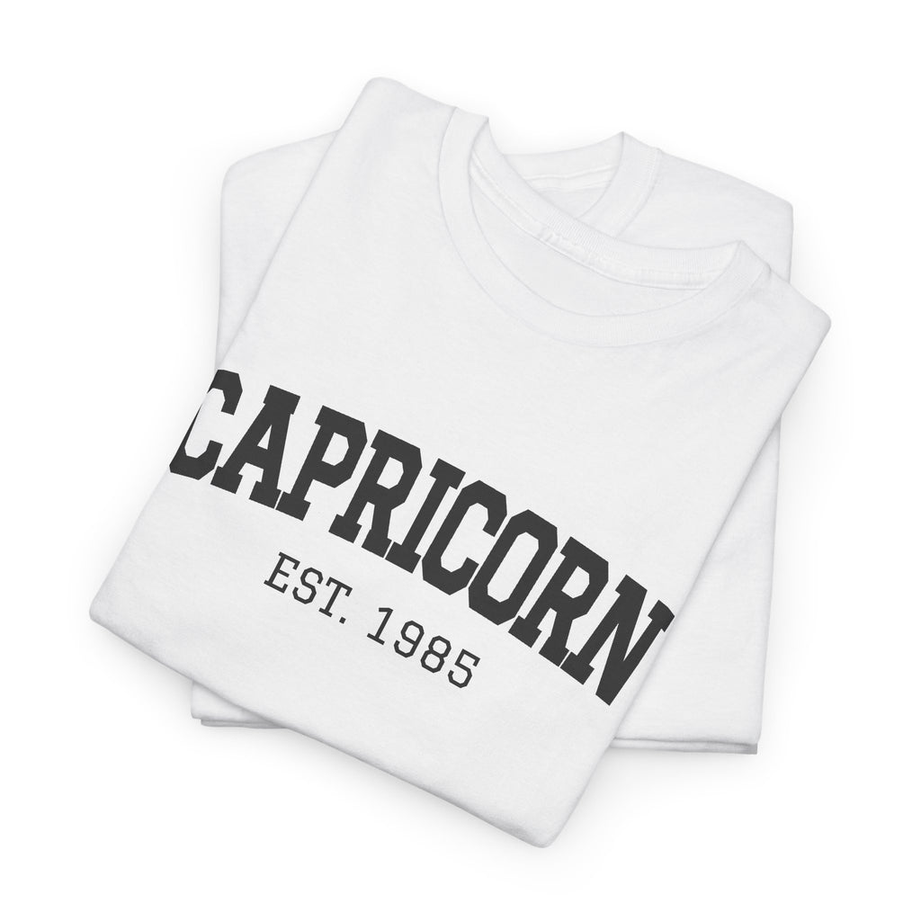 The Zodiac Tee: Capricorn, Est. Your Year