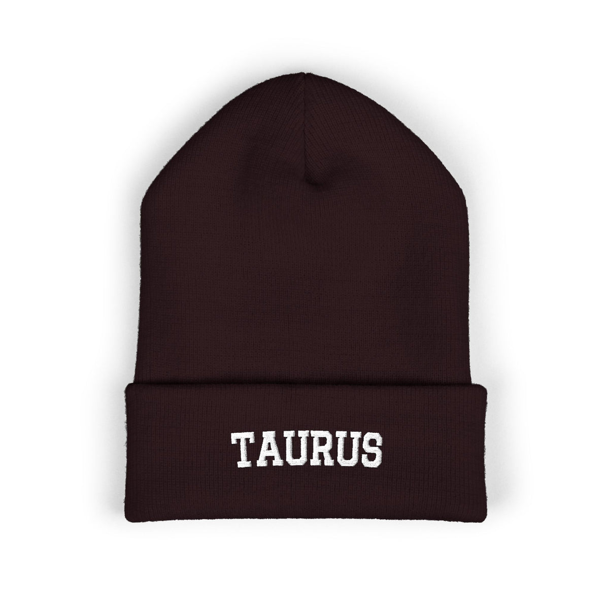 THE ZODIAC BEANIE — TAURUS — WHITE