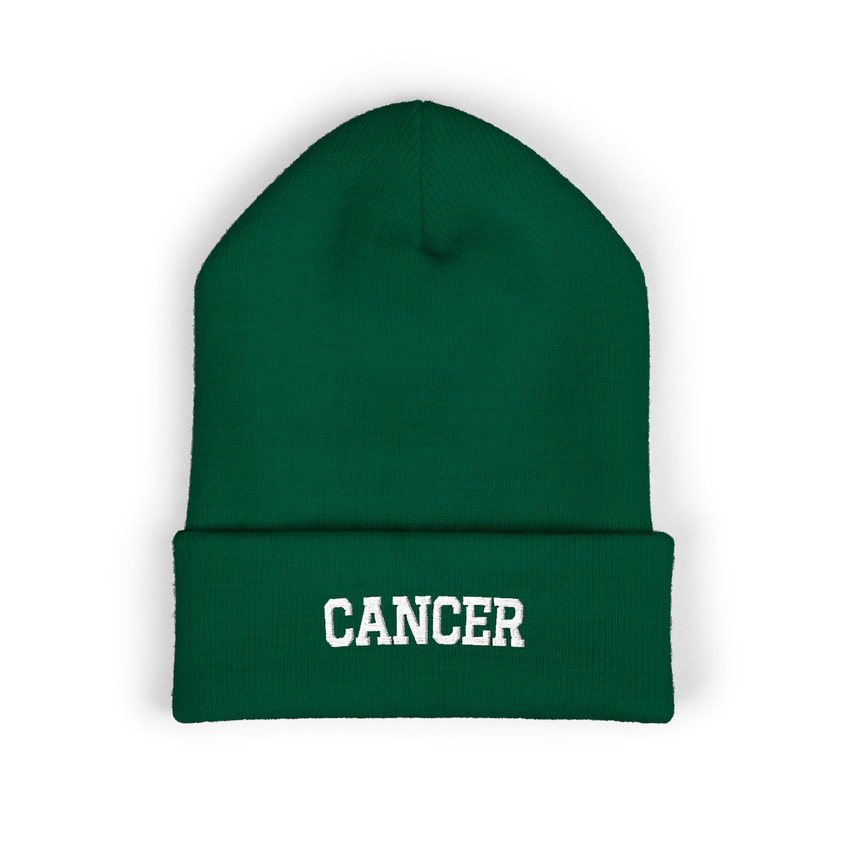 THE ZODIAC BEANIE — CANCER — WHITE