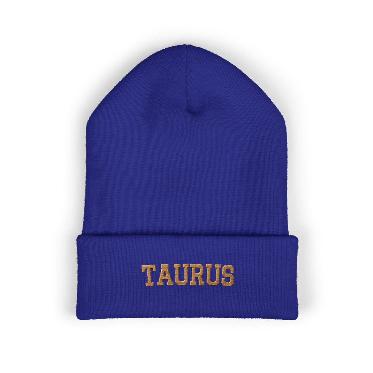 THE ZODIAC BEANIE — TAURUS — OLD GOLD