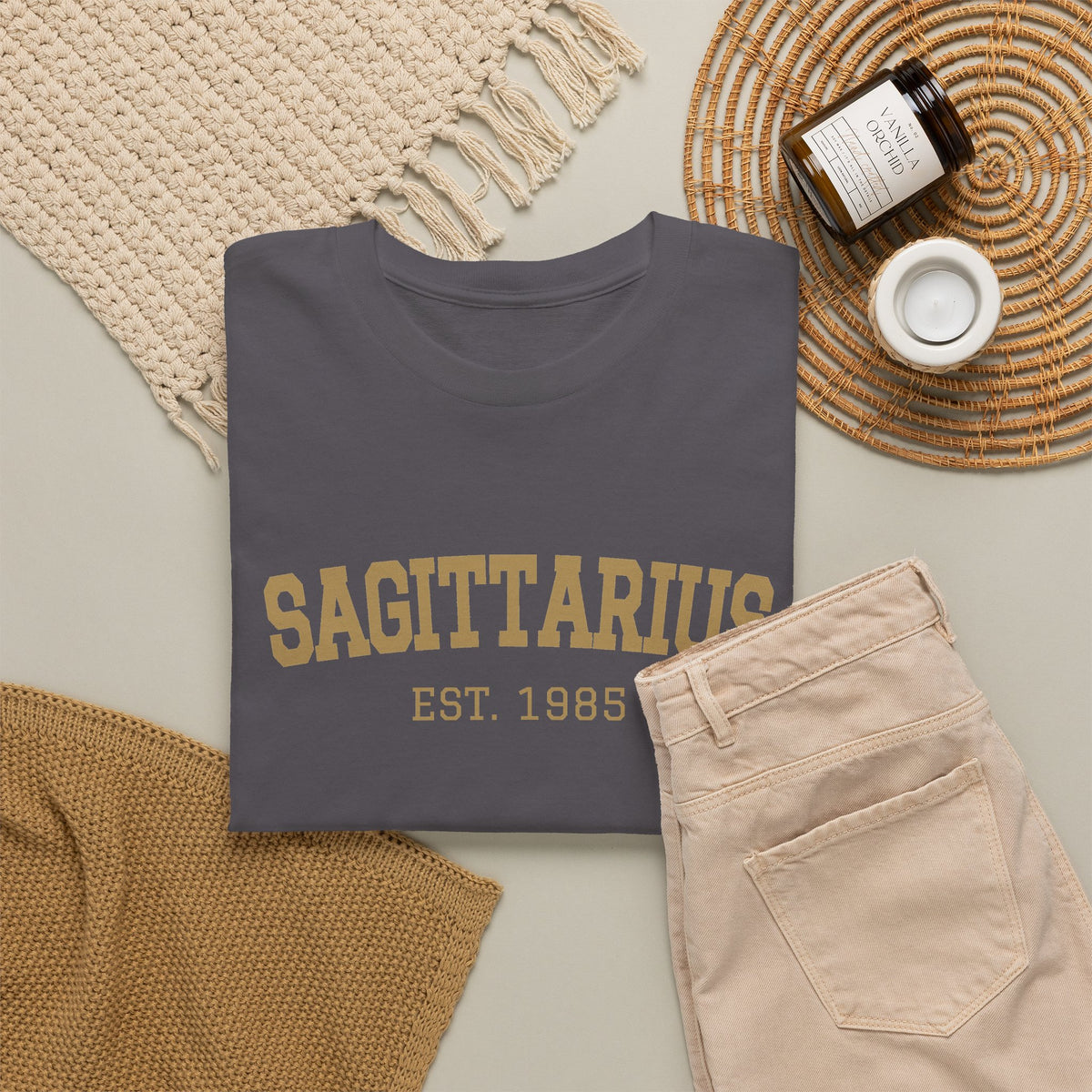 The Zodiac Tee: Sagittarius, Est. Your Year