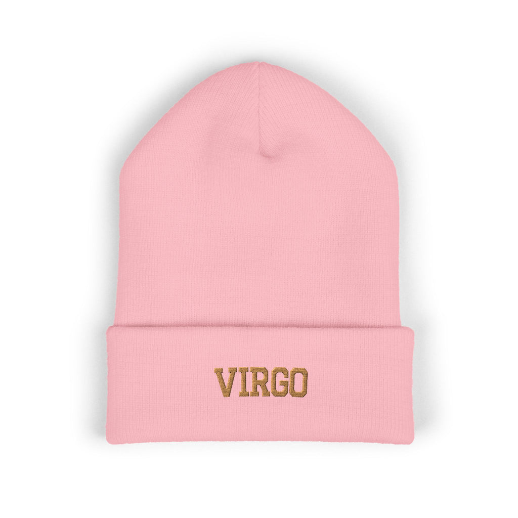 THE ZODIAC BEANIE — VIRGO — OLD GOLD
