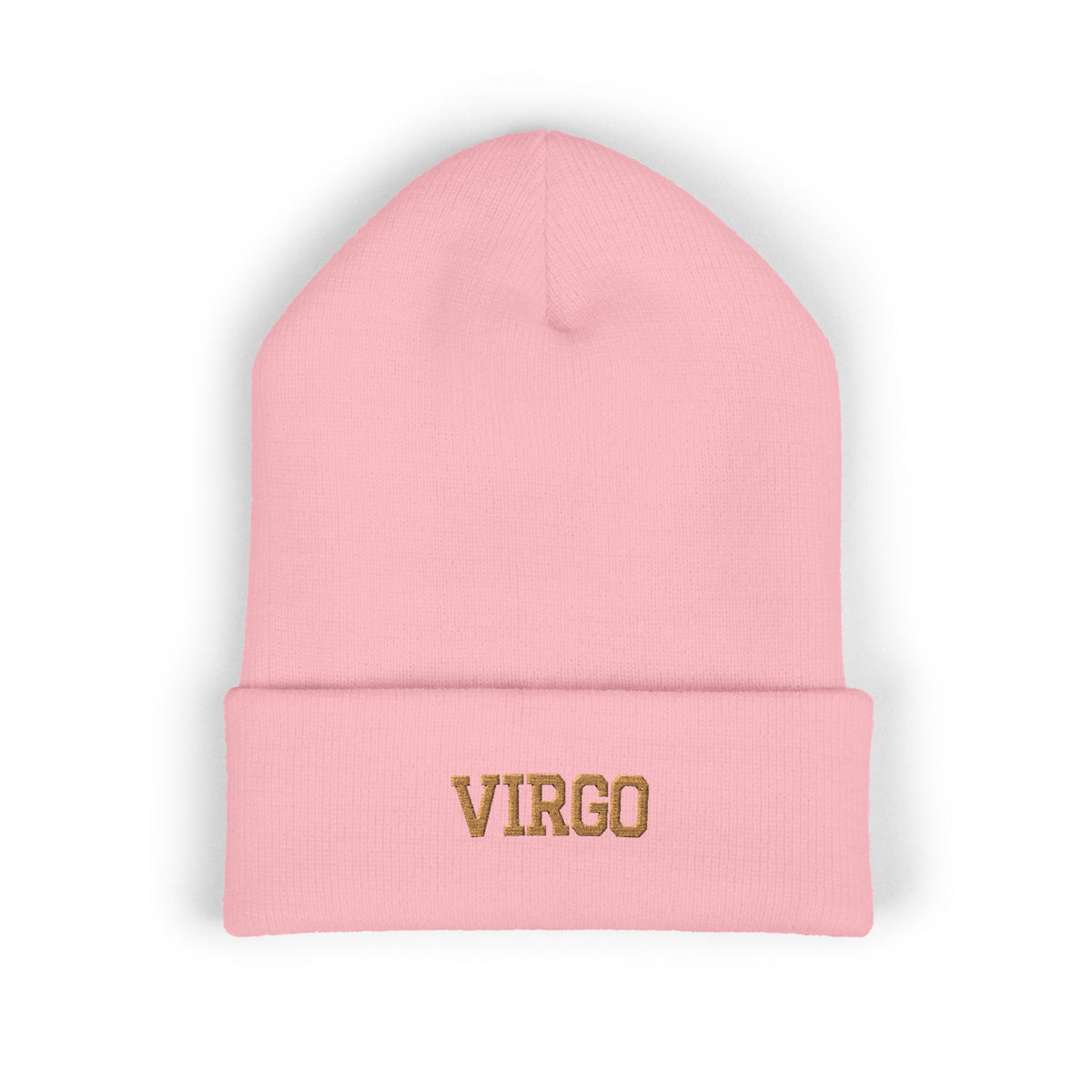 THE ZODIAC BEANIE — VIRGO — OLD GOLD