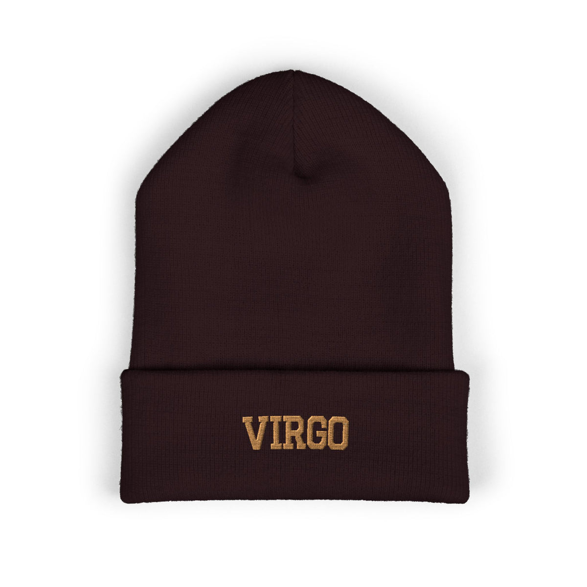 THE ZODIAC BEANIE — VIRGO — OLD GOLD