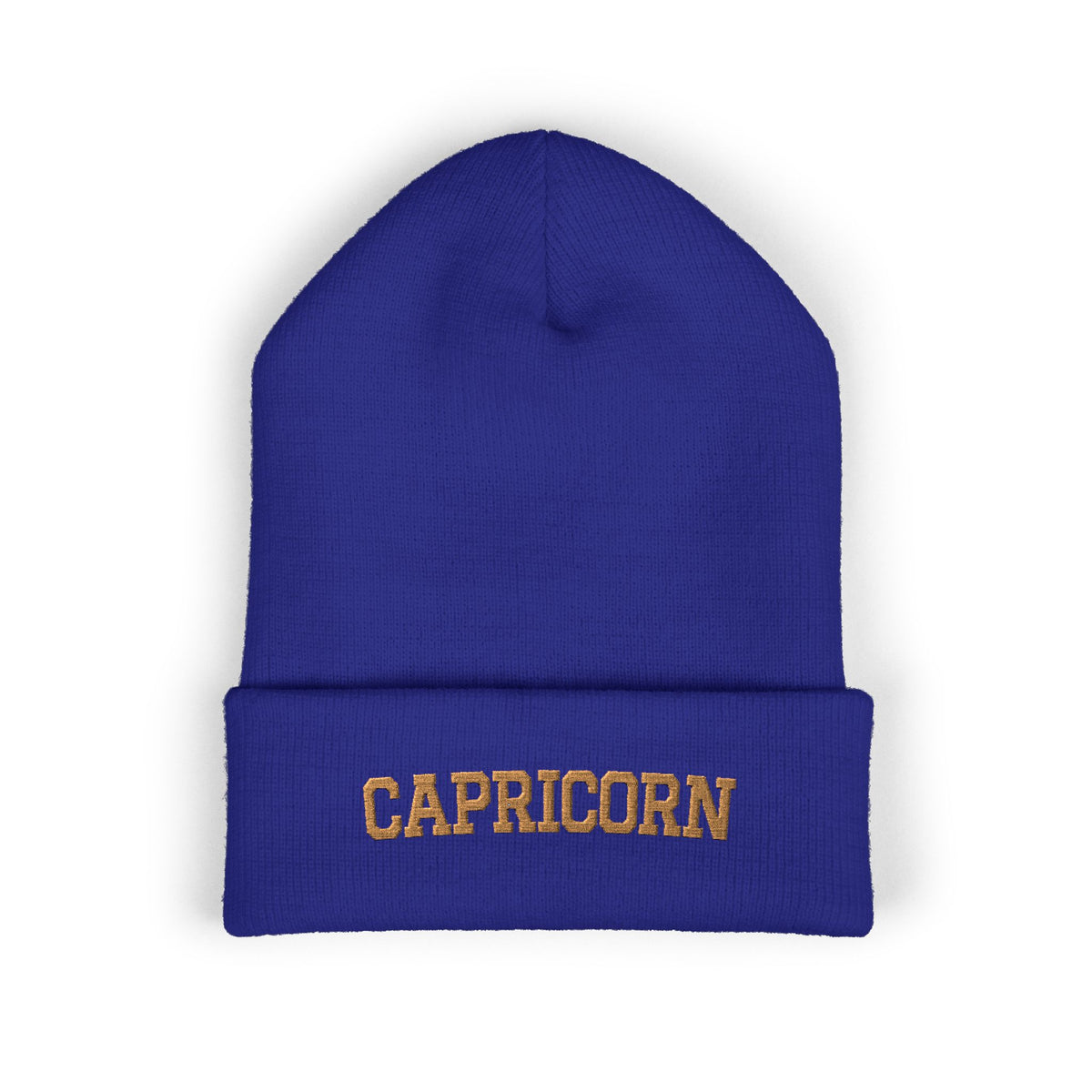 THE ZODIAC BEANIE — CAPRICORN — OLD GOLD