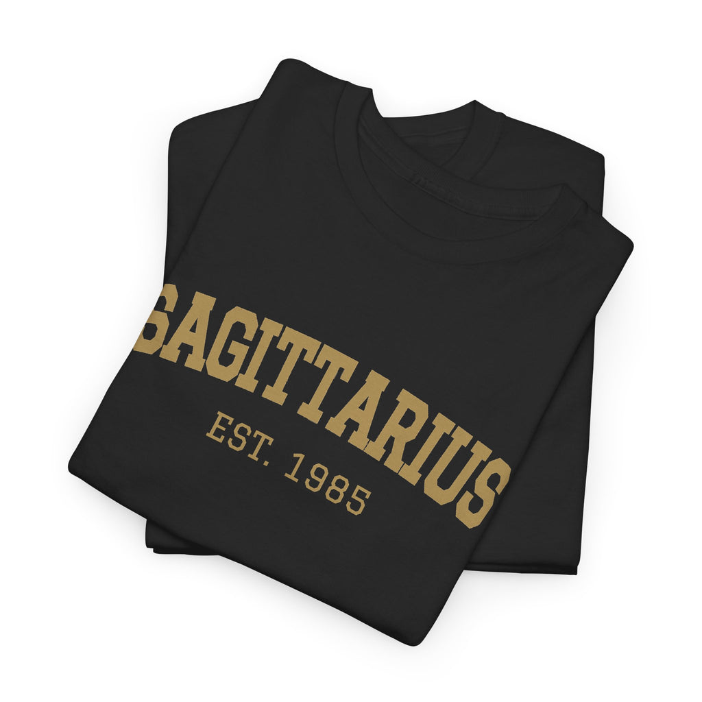 The Zodiac Tee: Sagittarius, Est. Your Year