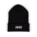 THE ZODIAC BEANIE — ARIES — WHITE
