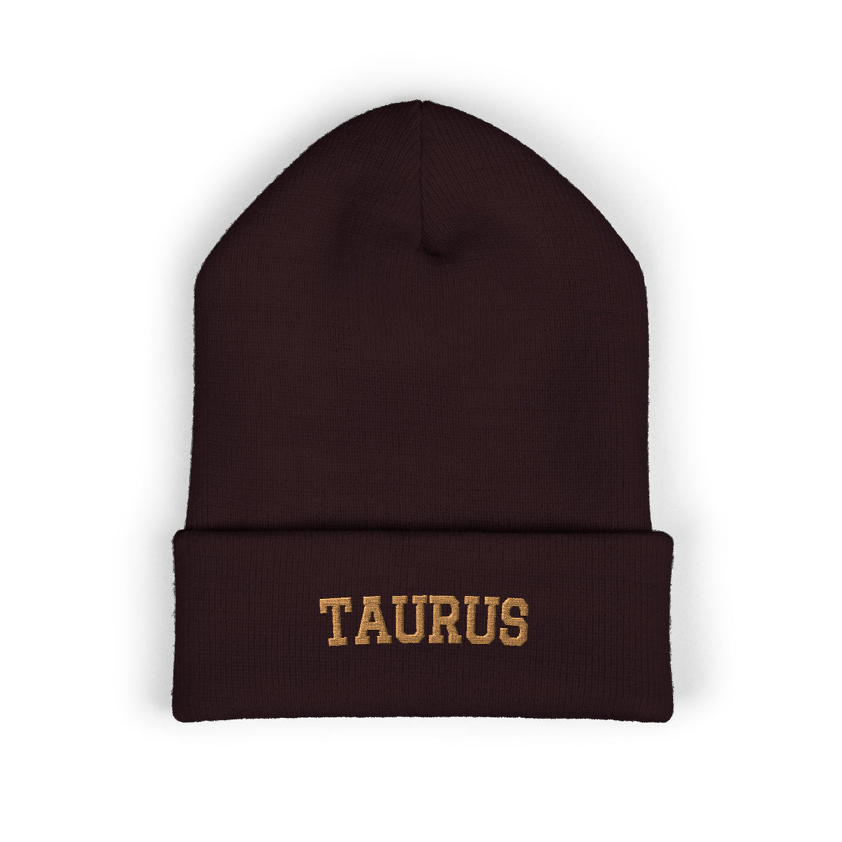 THE ZODIAC BEANIE — TAURUS — OLD GOLD