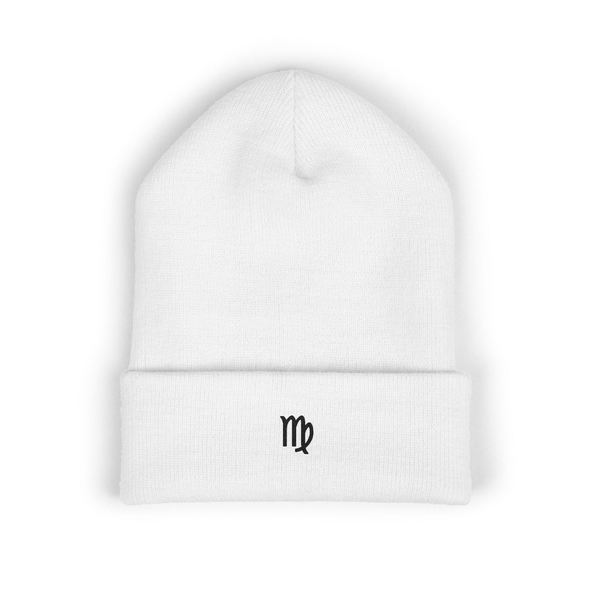 THE ZODIAC GLYPH BEANIE — VIRGO — BLACK