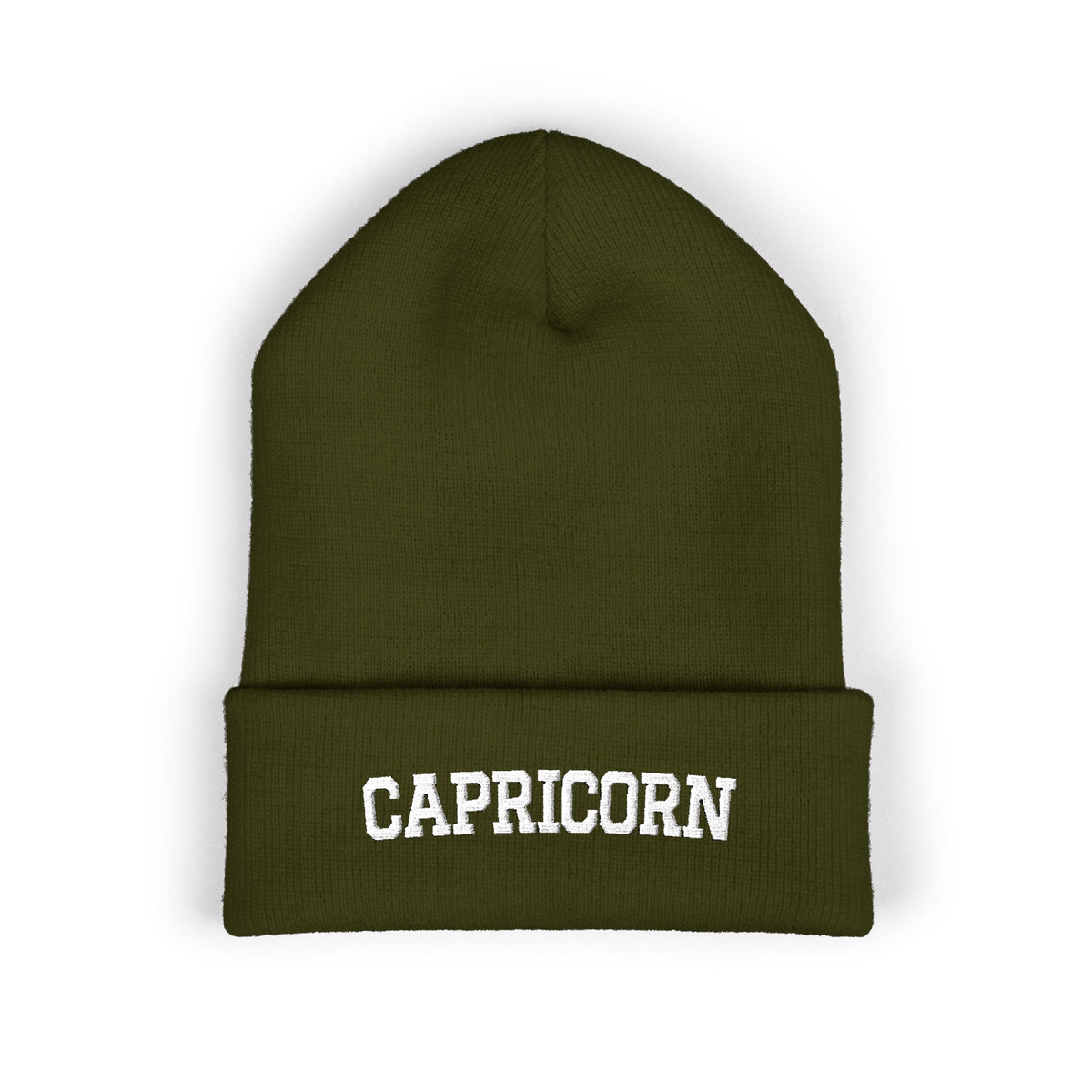 THE ZODIAC BEANIE — CAPRICORN — WHITE