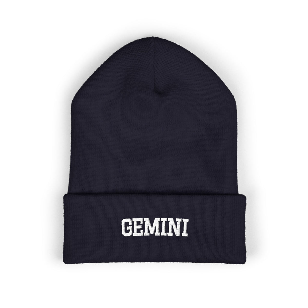 THE ZODIAC BEANIE — GEMINI — WHITE