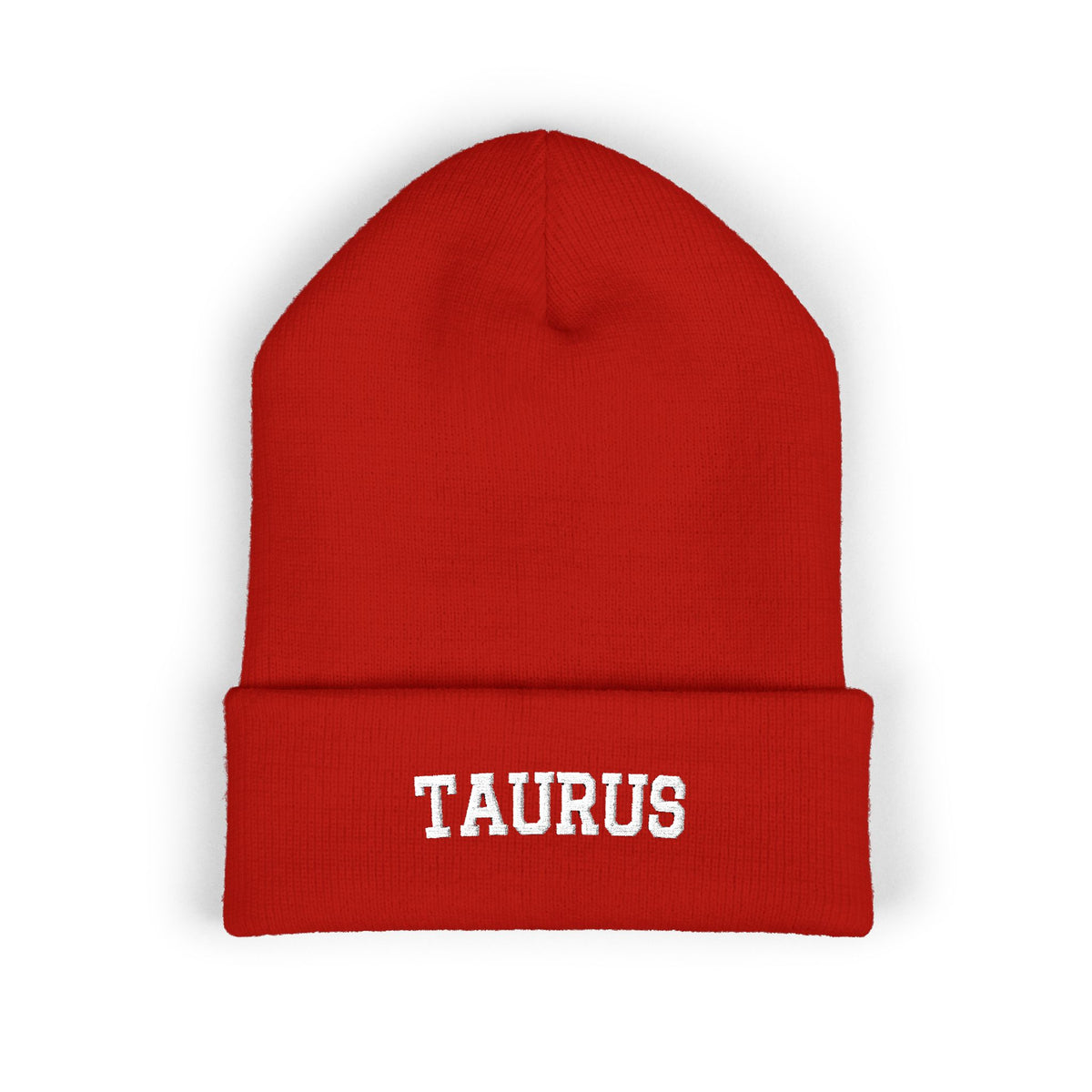 THE ZODIAC BEANIE — TAURUS — WHITE