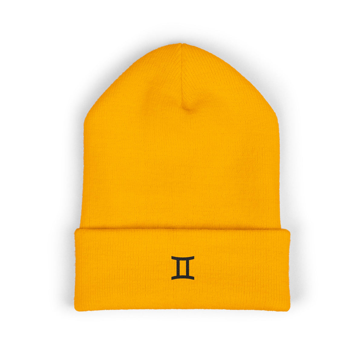 THE ZODIAC GLYPH BEANIE — GEMINI — BLACK