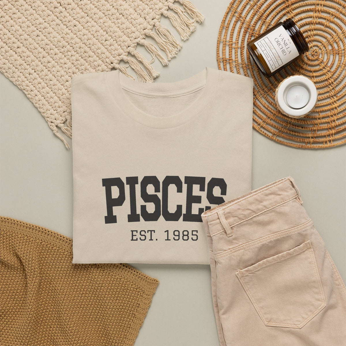 The Zodiac Tee: Pisces, Est. Your Year