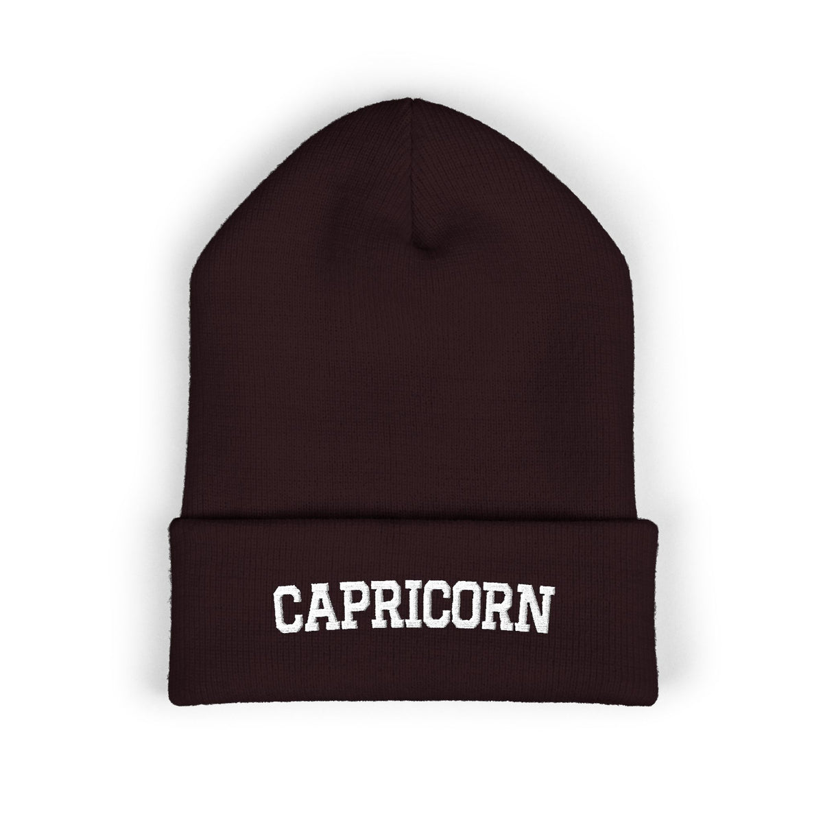 THE ZODIAC BEANIE — CAPRICORN — WHITE