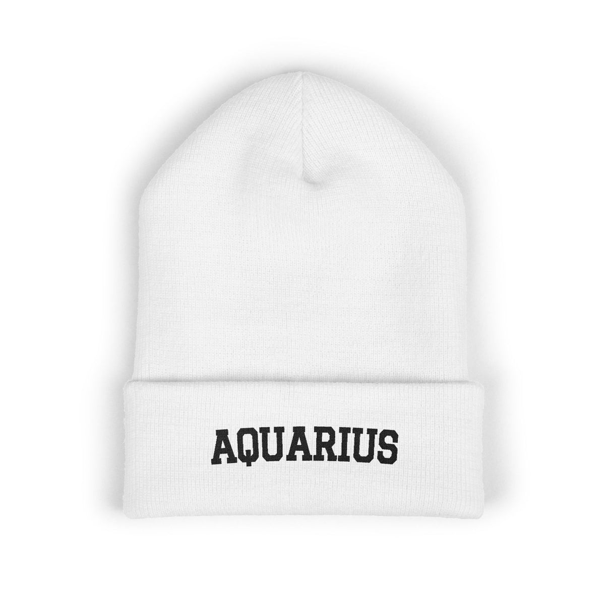 THE ZODIAC BEANIE — AQUARIUS — BLACK