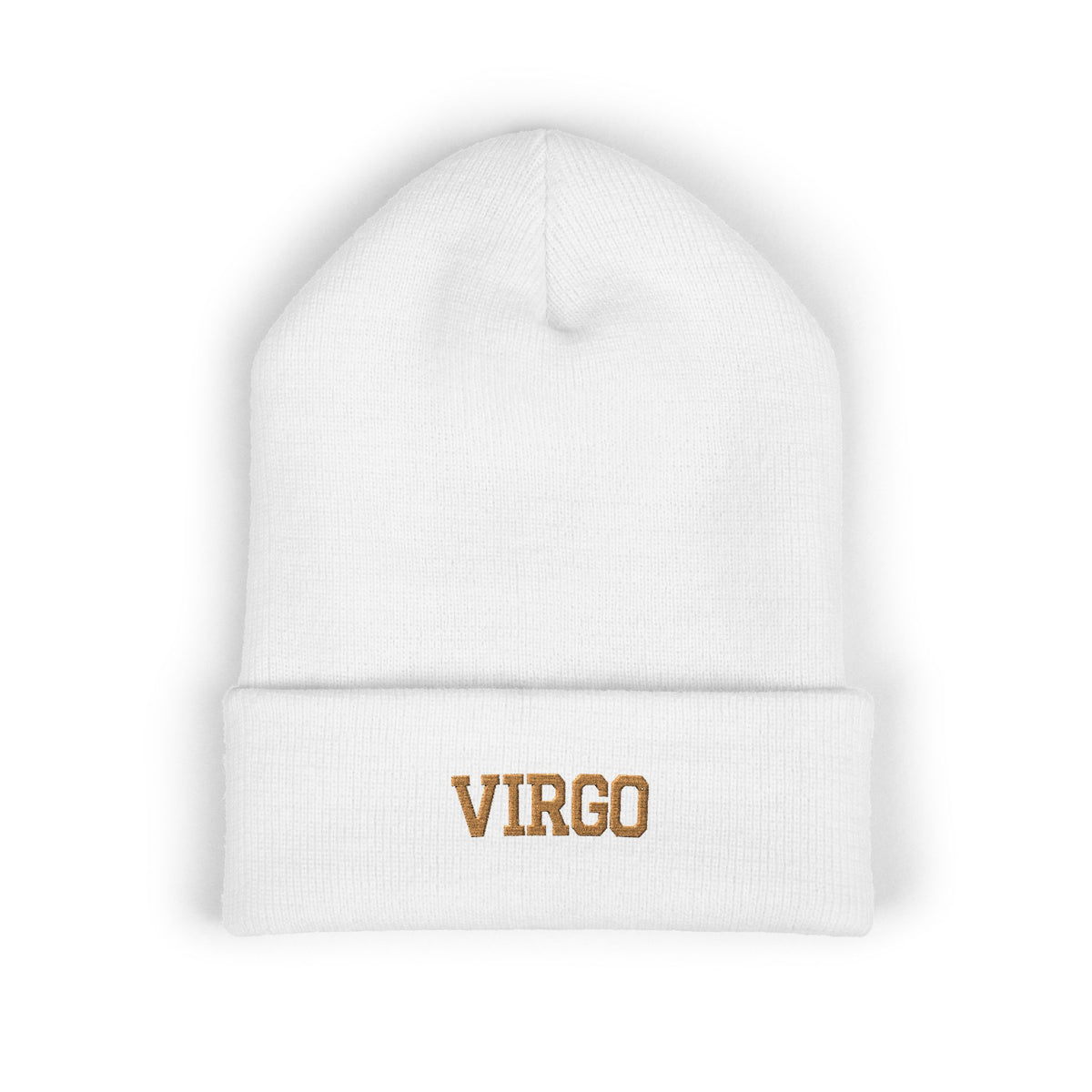 THE ZODIAC BEANIE — VIRGO — OLD GOLD